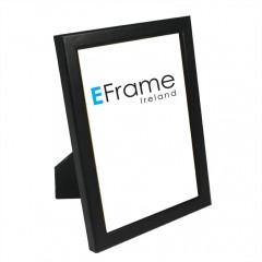 Picture Frame Black Rounded Open Grain Slim Photo Frame