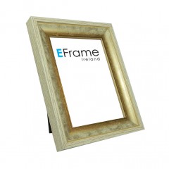 Picture Frame Contemporary white/gold photo frame