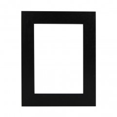 Picture Frame Flat Open Grain Black