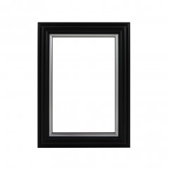 Picture Frame Black With Silver Edge