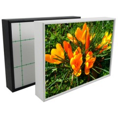 Picture Frame White Float Frame - with Foam Board