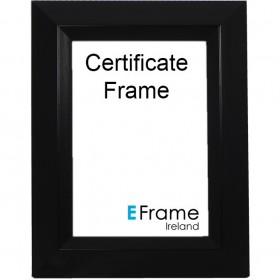 Certificate Frame A4 Black Chamgered Edge