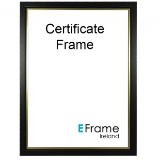 A4 Certificate Frame Black