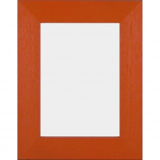 Solid Wood Scratched Grain Picture Frame Orange
