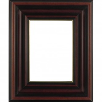 Picture Frame Dome Brown Gold Line