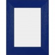 Solid Wood Scratched Grain Picture Frame Blue