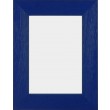 Solid Wood Scratched Grain Picture Frame Blue