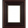 Picture Frame Dome Brown Gold Line