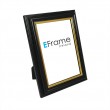 Photo Frame - Black Gold Line