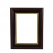 Brown With Gold Edge picture frame - white background